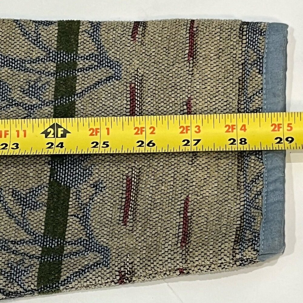 Flashback Blue Tan Tapestry Style Southwest Plant Design Jacket Women Size 1X - Picture 14 of 16